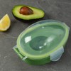 MEELYHOME Modern/Minimalist Avocado Keeper, Green Plastic, 15.3x11x8cm/6.02x4.33x3.15, Take-Out
