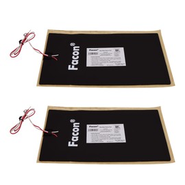 Facon 7" x 12" RV Pipe Heater Pad, Work for 3" Pipe - 2 Pack, Heating Pad for RV, Camper, Travel Trailer and Motorhome Water Tank System, DC 12Volts-13.5Volts