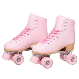 C SEVEN C7skates Cute Roller Skates for Girls and Adults (Cherry Blossom, Women's 10 / Men's 9)