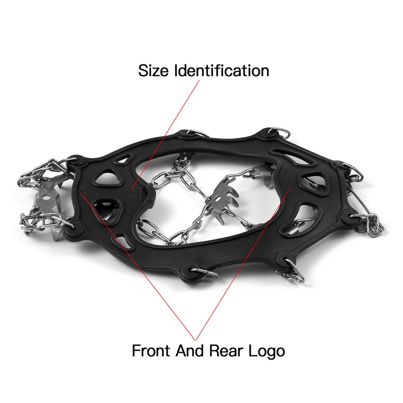 201 Stainless Steel 24 Teeth Ice Claw Snow Anti-slip Shoe