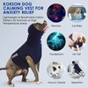 Breathable Dog Thunder Jacket Anxiety Calming Vest with Head Wrap,