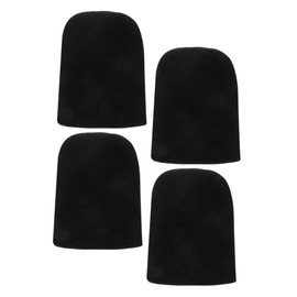 SAFIGLE 4pcs Soft Wheelchair Footrest Protectors Slip Cushion Covers for Seniors Durable Neoprene Pads Comfortable Leg Rest Accessories Lightweight Portable Footrest Covers