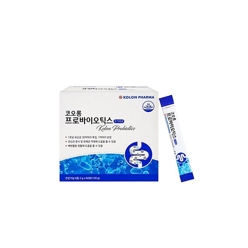 코오롱 프로바이오틱스 스틱 60포 프로바이오틱스 유산균 스틱 유산균가루 Kolon Probiotics