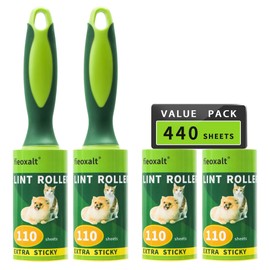 Lint Rollers for Pet Hair,440 Sheets 2 Handles with 4 Refills Lint Remover for Cat Dog Hair, Furniture,Clothes with Extra Sticky