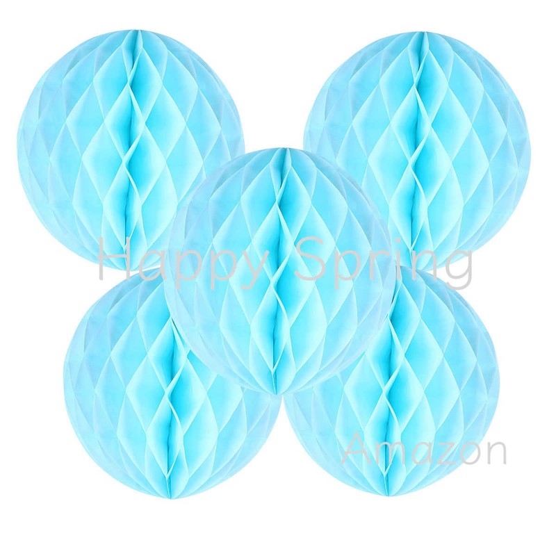 Happy Spring Party Honeycomb Balls, Set of 5, Event Decorations