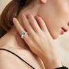 Feather Turquoise Ring 925 Sterling Silver Adjustable Ring Bohemian Jewellery