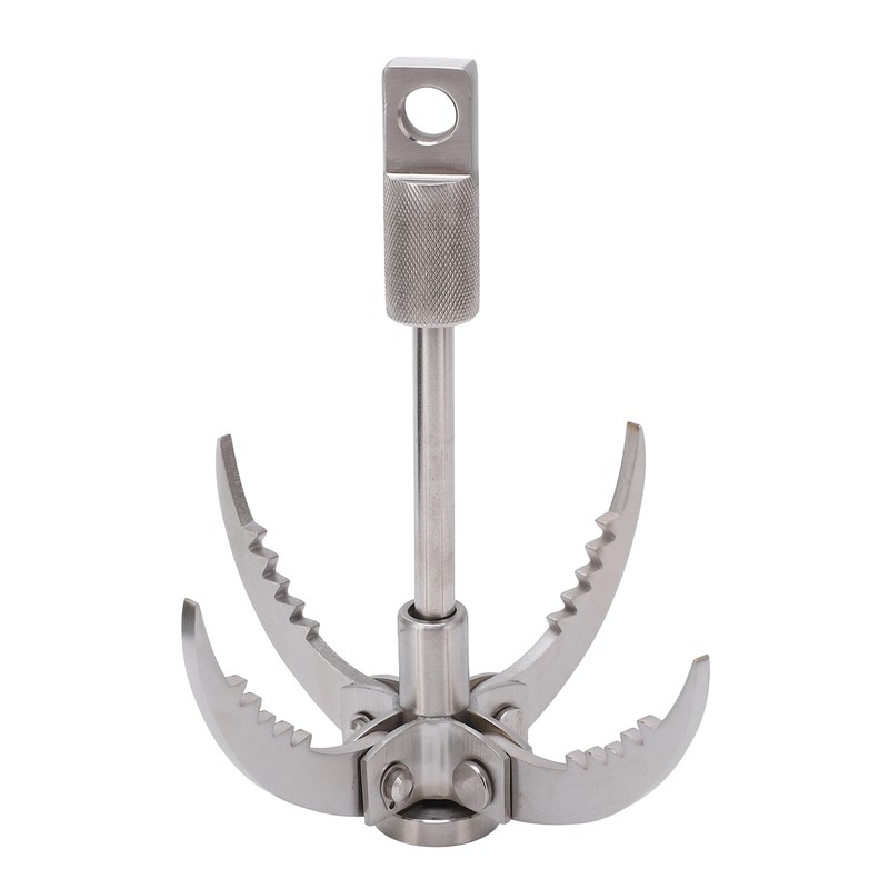 Outdoor Survival Hook Stainless Steel Foldable Climbing Grappling Hook for