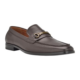 Guess Men's HALDIE Loafer, Dark Brown 201, 8