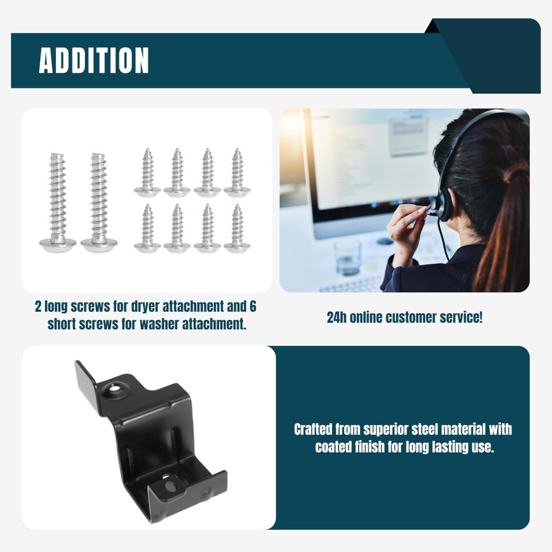 HeoCaye Replacement GFA24KITL Stacking Kit for G-E 24 Inch Wide