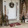 OUXIOAZ Buffalo Plaid Merry Christmas Doormat 17"x30"Red,Seasonal Snow Xmas Tree