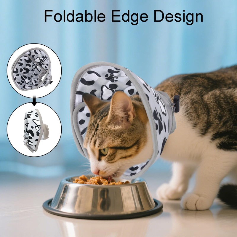 1PCS Cat Cone Collar Cat Cones to Stop Licking Adjustable