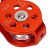 Rock Climbing Pulley Fixed Sideplate Single Sheave Pulley Orange Lift