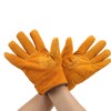Heat Resistant Gloves Calf Leather Polyester Hand Protection BBQ Grill
