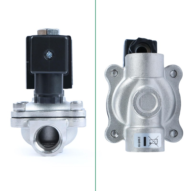 U.S. Solid 1/2" Stainless Steel Solenoid Valve - 12V DC,