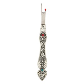 Retro Seam Rippers Alloy Exquisite Seam Removers Thread Ripper Tool for Embroidery Quilting Sewing Daffodils Silver