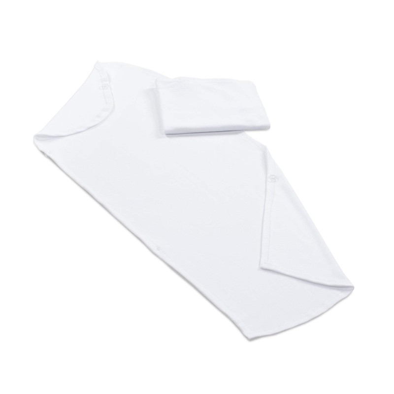 babybay Cover Double Pack Suitable for Model Cuddly Nest, White