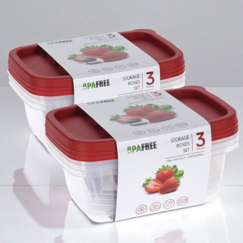 MIJOMA Frischhaltedosen Set 6-teilig – BPA-frei, stapelbar & mikrowellengeeignet –