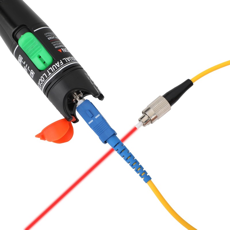 WSOLDMA Fiber Optic Tester Tool Kit 5-100KM FTTH Optic Pen
