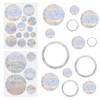 Pack of 45 Prism Window Stickers, Suncatcher Stickers, Antibird and
