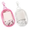 Foweroty PVC Storage Bag for Organizing Data Cables, Chargers, Earphone,
