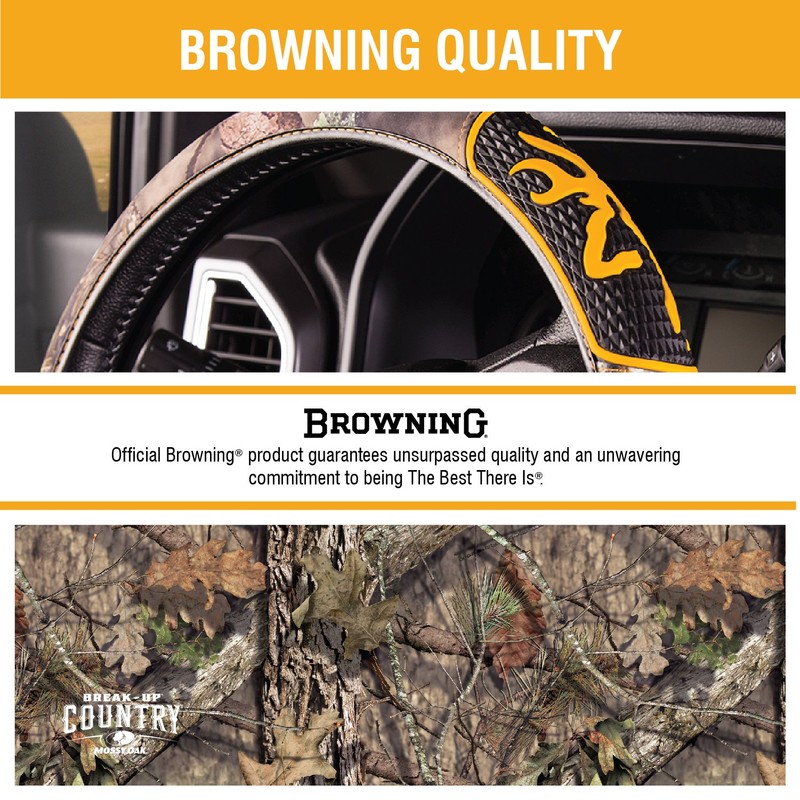 Browning Steering Wheel Covers for Car, Truck, and SUV, Durable
