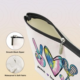 Lacrosse Gifts Funny Gifts for Women Girls Makeup Bag Watercolor Lacrosse Cosmetic Bag Friendship Gifts for Lacrosse Moms Team Member Players Lover Sister Birthday Mothers Day Graduation Christmas