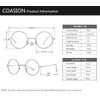 COASION Round Sunglasses Mens Womens Polarized Retro Circle Glasses with