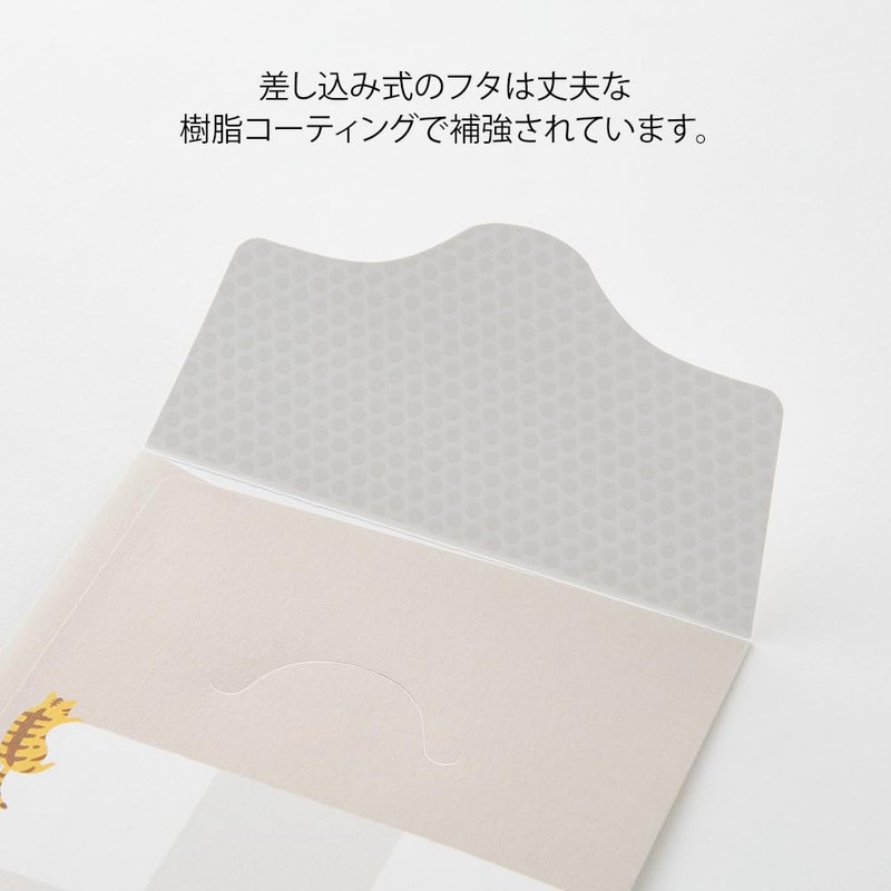 Midori 25607006 Money Envelope List Cat Pattern