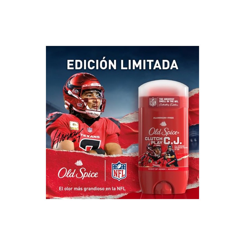 Old Spice Desodorante en barra para hombre Clutch Play C.J.