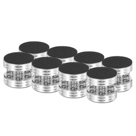 QUARKZMAN Pack of 8 Subwoofer Insulation Pads, 45 x 40 mm Speaker Insulation Pad Feet, Speaker Spikes, Turntable Audio Studio Monitor Insulation Pad for Audio Devices, Silver
