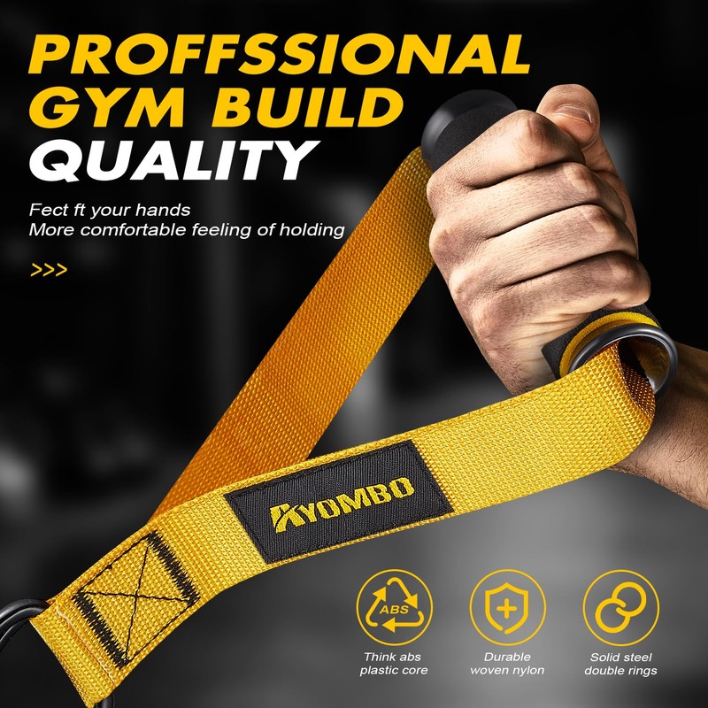 Gym Exercise Handles, Heavy Duty Exercise Handles - Grip Attachments
