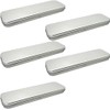 LATRAT 5 x Metal Pencil Case, Rectangular Metal Tins, Empty