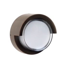 Feit Electric Outdoor LED Wall Sconce, Round Wall Mount Light Fixture, Dusk-to-Dawn, 5000K Daylight, Hardwired, Bronze Finish, Polycarbonate Lens, 50,000-Hour Lifetime, S5RWM/850/DD/BZ