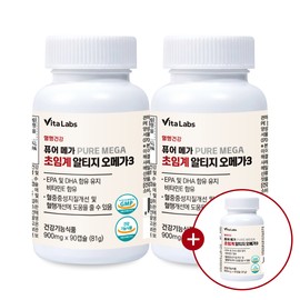 Vita Labs Blood Circulation Health Pure Mega Supercritical Altige Omega 3 rTG Nutrients DHA EPA Vitamin E / 비타랩스 혈행건강 퓨어메가 초임계 알티지 오메가3 rTG 영양제 DHA EPA 비타민E