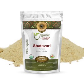 Organic Way Shatavari Powder (Asparagus racemosus) - Organic & Kosher Certified | Raw, Vegan, Non GMO & Gluten Free | USDA Certified | Origin - India (1/2LBS / 8Oz)