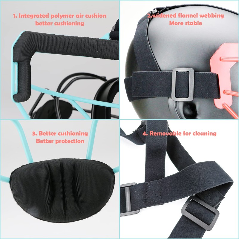 Runxrocy Softball Face Mask Durable Defensive Softball Fielder's Mask Lightweight