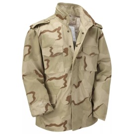 Rothco 8482 M-65 Insulated Field Jacket w Liner, 3 Color Desert, Large, NWT