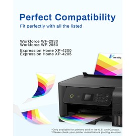 Vintella 222XL Remanufactured Ink Cartridges Replacement for Epson 222 Ink Cartridges Combo Pack T222 T222XL 222 XL for Expression Home XP-5200 XP5200 Workforce WF-2960 WF2960 Printer (4 Pack)
