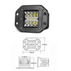 PICAA 2PCS 42W Flush Mount LED Light Pods Upgraded Spot