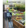 RAINPOINT Irrigation Computer, 3 Outputs, Large LCD Display, Garden Watering