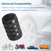 8 Pcs Tyre Valve Caps,Black Dust Caps for Car Tyres