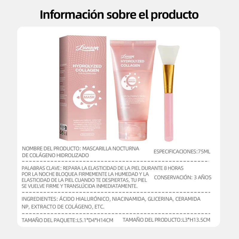 Mascarilla Colágeno Despegable Hialurónico Hidratació