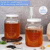 2 Pack 1 Gallon Large Fermentation Jars w 2 SCREW