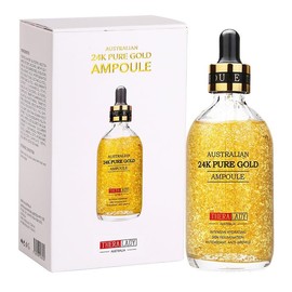 BeautyMall 1PC Australian 24K Pure Gold AMPOULE, Hydreating Lifting Moisturizing, Firming Soothing Ampoule Facial Essence, 100ml / 3.4fl. oz