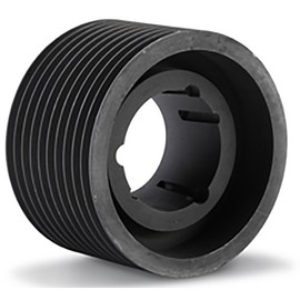 PVJ85X8.1310 Ametric® Poly V Pulley, Metric J Profile, 8 Grooves, 85 mm Pitch Diameter, Bored for a 1310 Taper Lock Bushing, (Mfg Code 1-023)