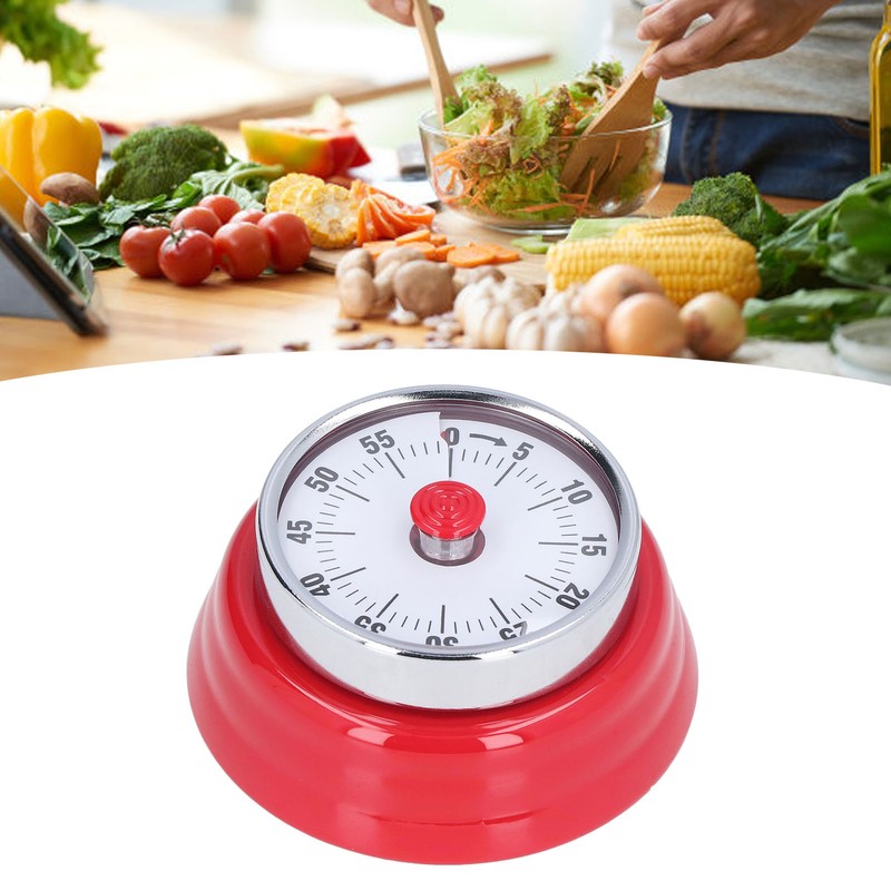 70dB Kitchen Timer Portable Multifunctional Wall Mount Stainless Steel Classic