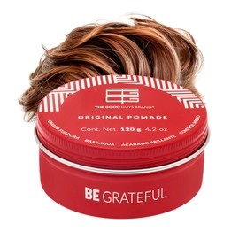 Cera para Cabello Hombre | Original Pomade Fijación Media | Aspecto Brillante y Saludable | Pomada para Cabello Hombre Sin Químicos Agresivos | Productos para el Cabello | THE GOOD GUYS BRAND (120gr)