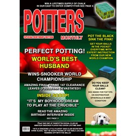 Snooker Husband Birthday Card Magazine Spoof