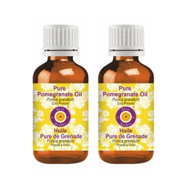Deve Herbes Pure Pomegranate oil (Punica granatum) Cold Pressed (Pack of Two) 50ml X 2 (3.38 oz)