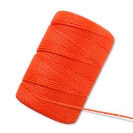 Romeda Romeda Mason Line #18, 500 Ft Orange String, Construction Twine for Gardening & Masonry